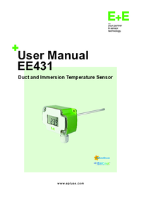 Thumbnail of document Manual - EE431 Duct/Immersion Temperature Sensor